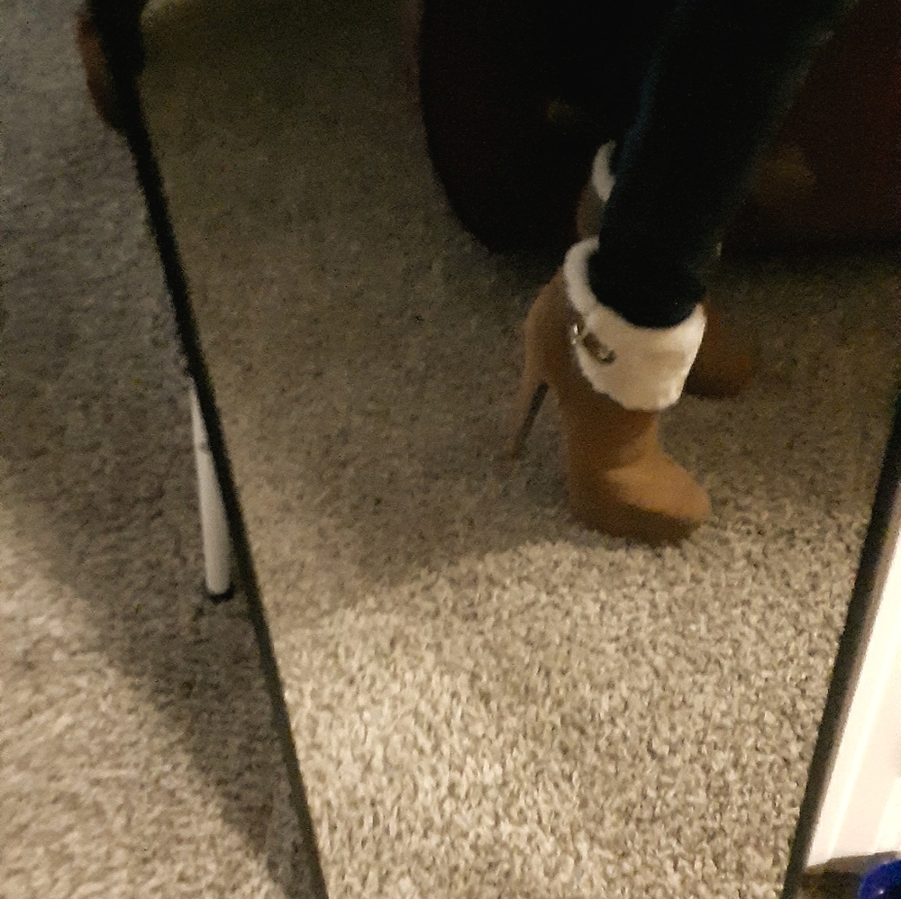 Fur lined booties 8